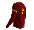 MTB BMX Cycling Jersey Long Sleeve Code Guyana Vine for Men and Women