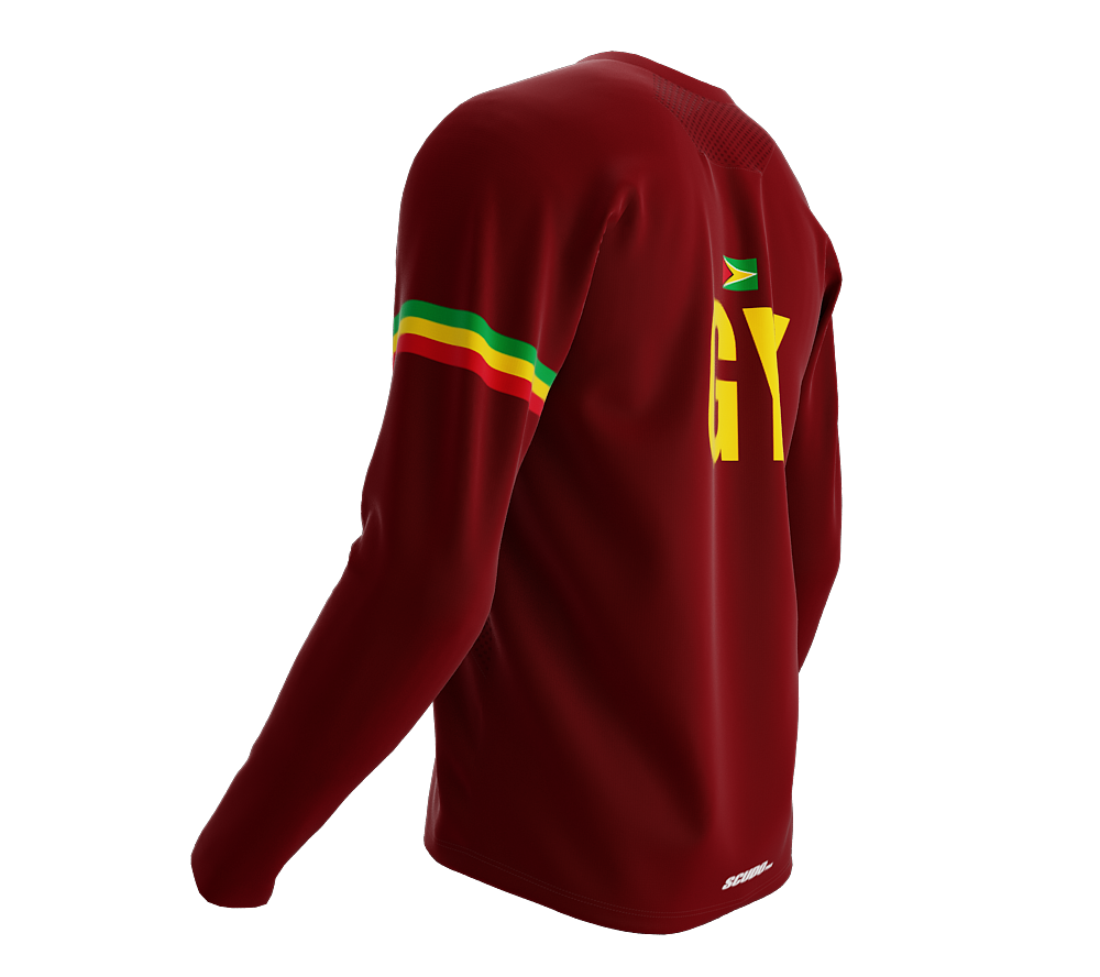 MTB BMX Cycling Jersey Long Sleeve Code Guyana Vine for Men and Women