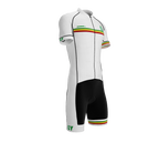 Guyana White Code Cycling Speedsuit for Men