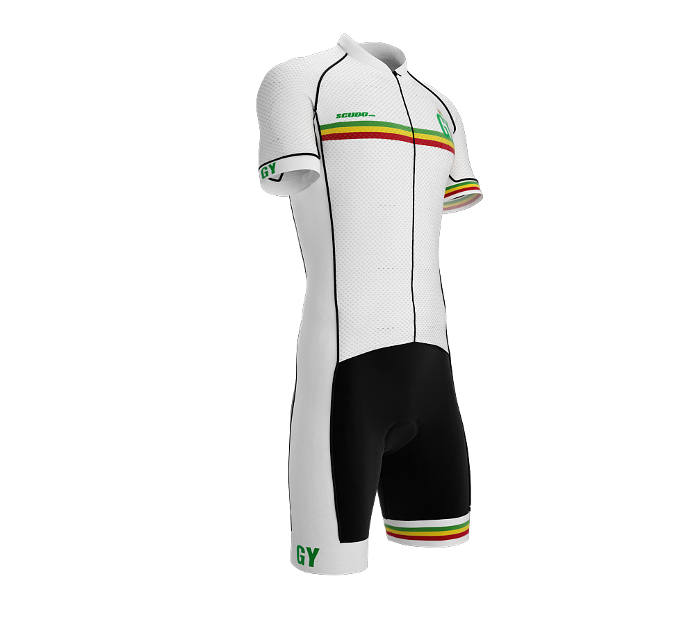 Guyana White Code Cycling Speedsuit for Men