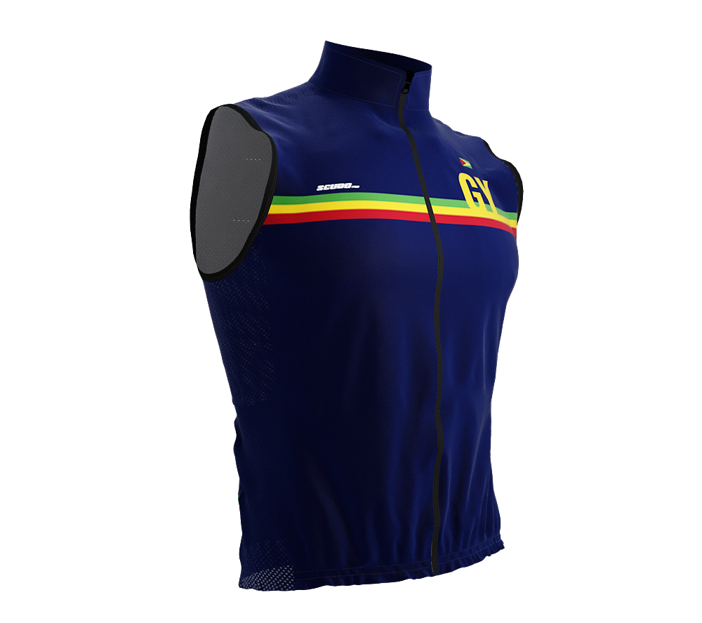 Wind Breaker Cycling Running Sports Vest Guyana Country Code for Men And Women
