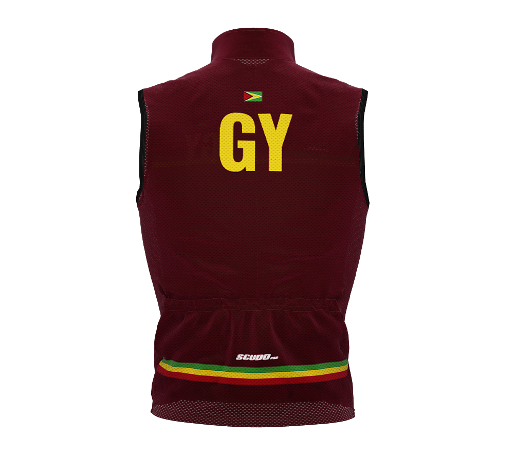 Wind Breaker Cycling Running Sports Vest Guyana Country Code for Men And Women