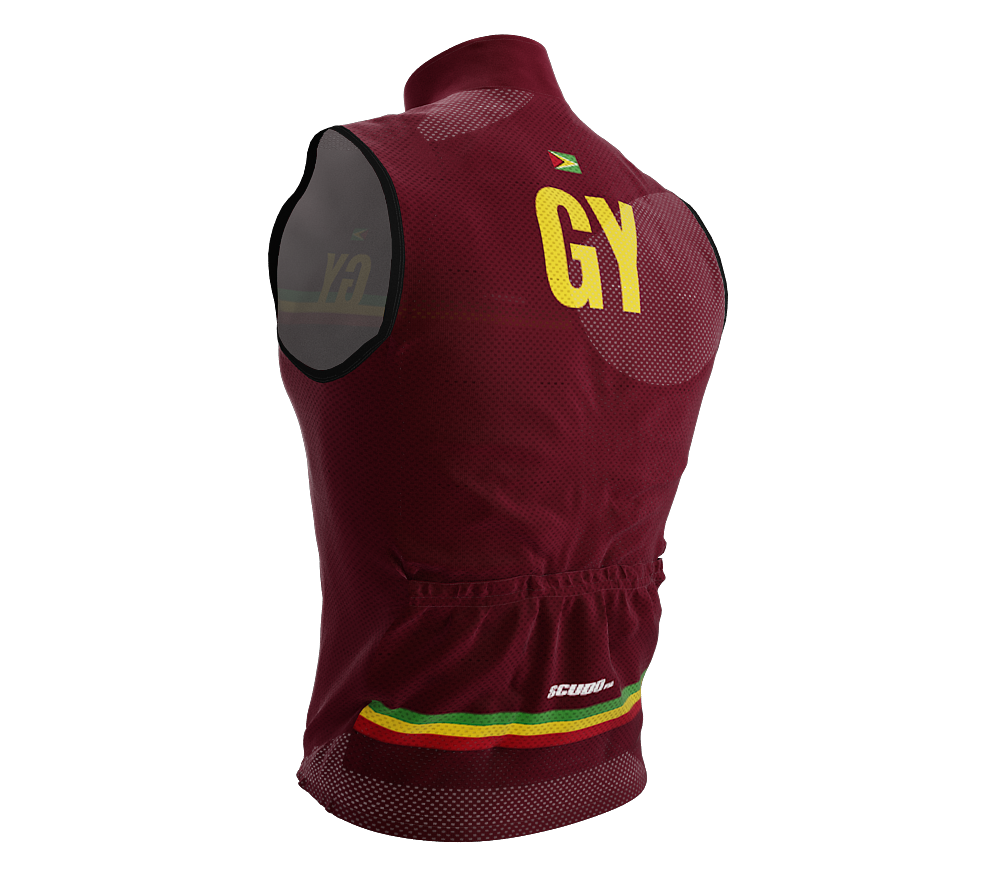 Wind Breaker Cycling Running Sports Vest Guyana Country Code for Men And Women