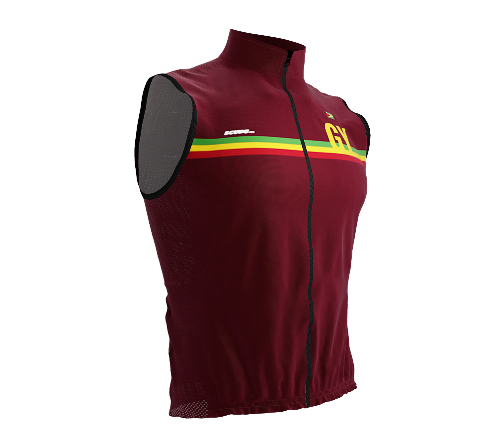 Wind Breaker Cycling Running Sports Vest Guyana Country Code for Men And Women