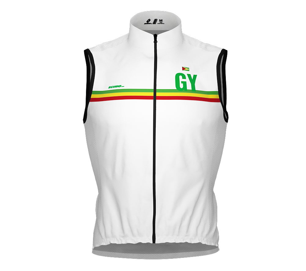 Wind Breaker Cycling Running Sports Vest Guyana Country Code for Men And Women