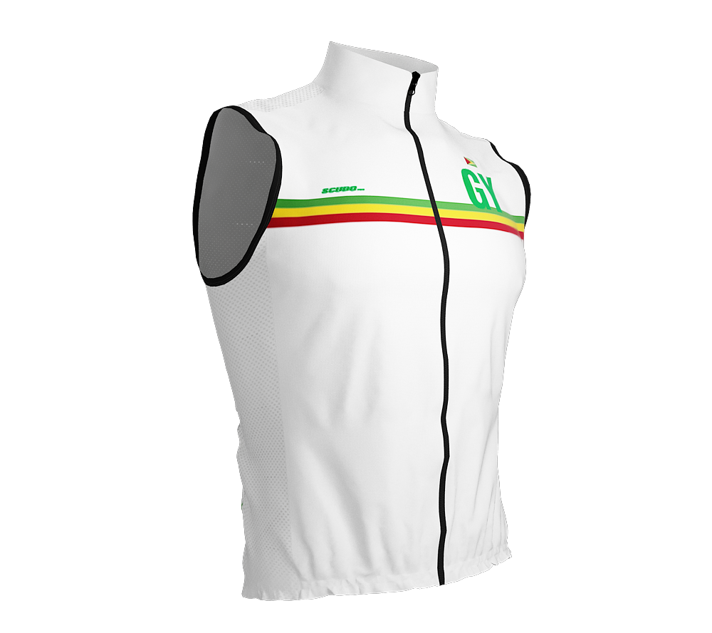 Wind Breaker Cycling Running Sports Vest Guyana Country Code for Men And Women
