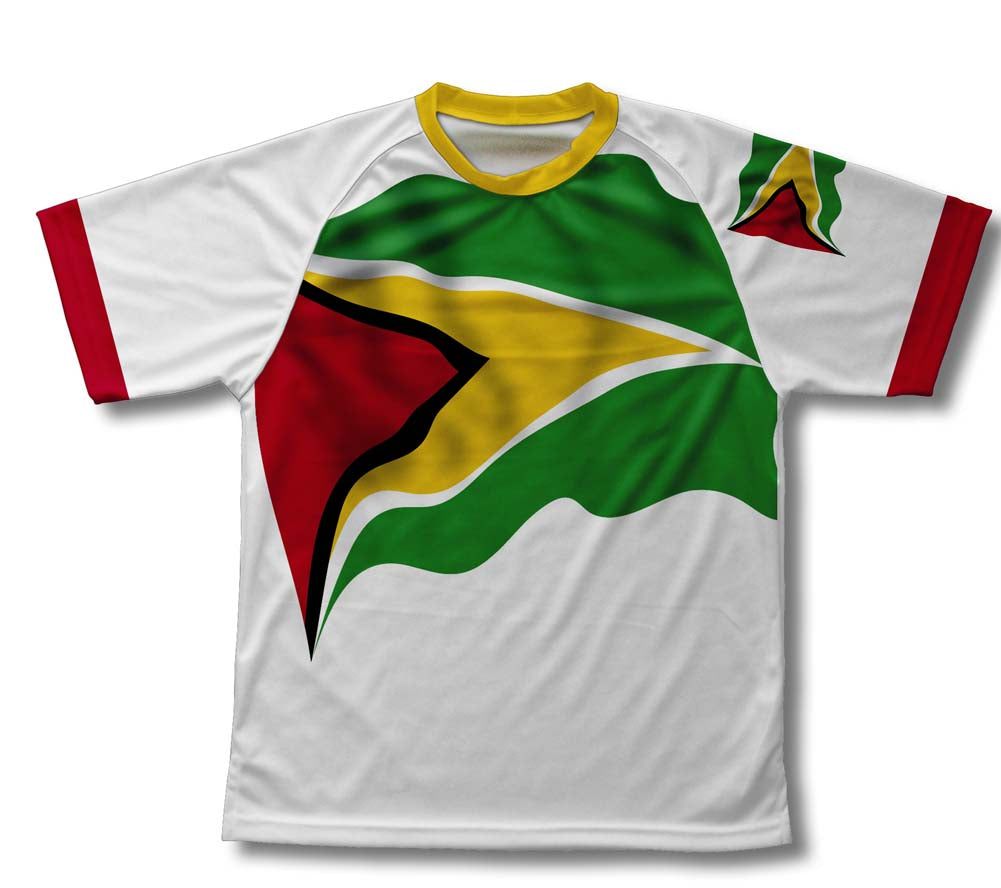 Guyana Flag Technical T-Shirt for Men and Women