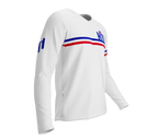 MTB BMX Cycling Jersey Long Sleeve Code Haiti White for Men and Women