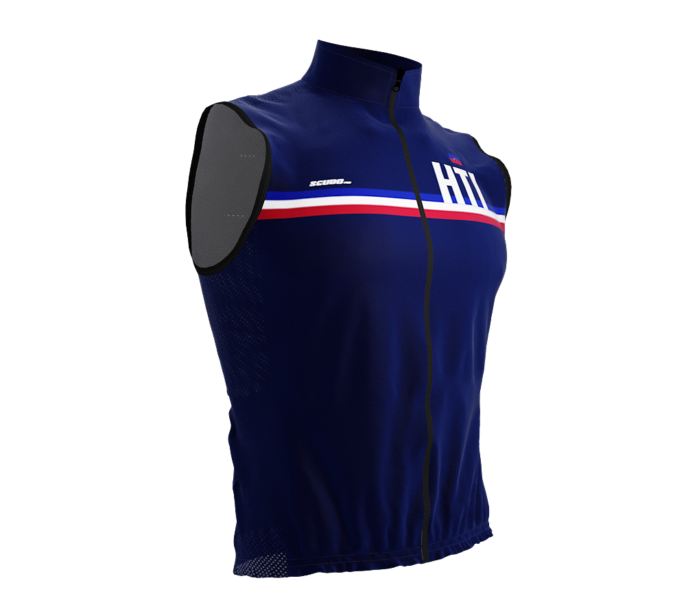 Wind Breaker Cycling Running Sports Vest Haiti Country Code for Men And Women