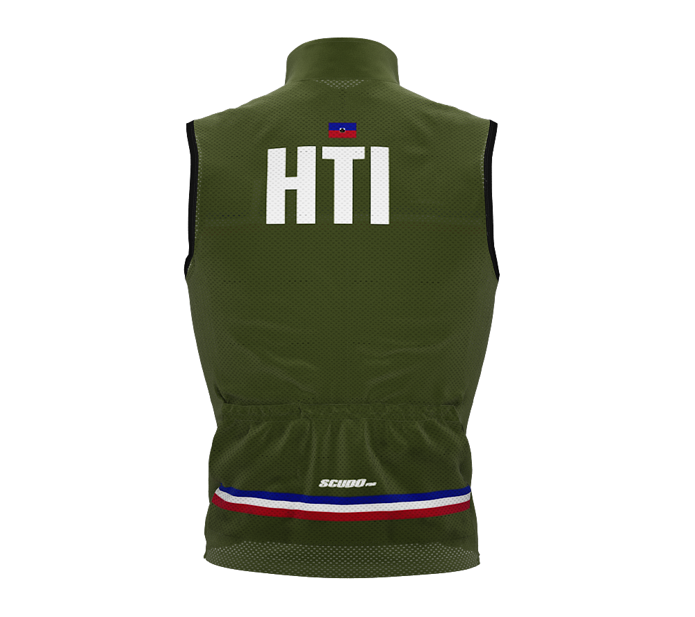 Wind Breaker Cycling Running Sports Vest Haiti Country Code for Men And Women