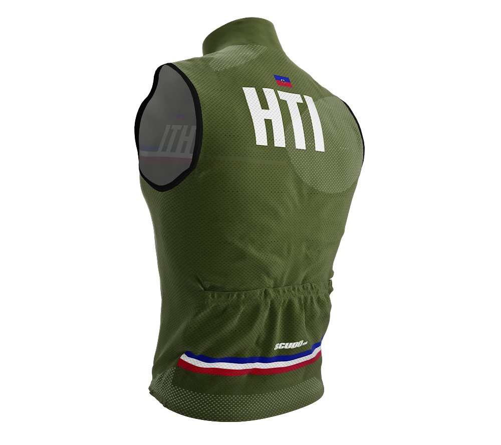 Wind Breaker Cycling Running Sports Vest Haiti Country Code for Men And Women