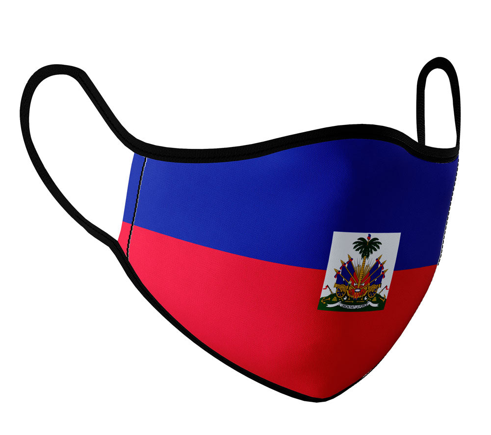 Haiti - Face Mask with fluid and moisture resistant fabric. Reusable and Washable
