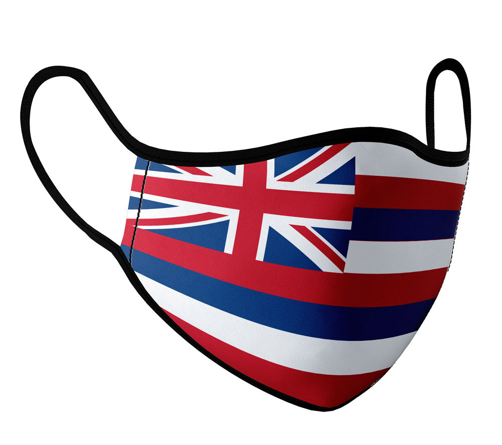 Hawaii - Face Mask with fluid and moisture resistant fabric. Reusable and Washable