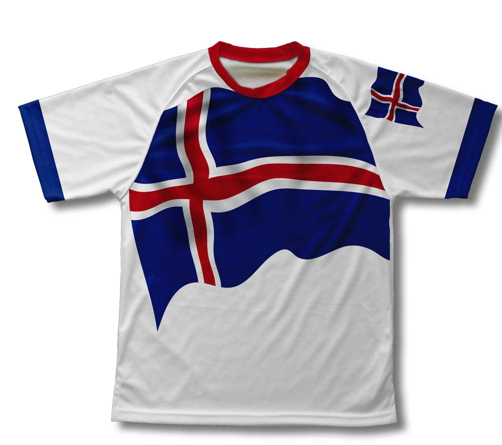 Iceland Flag Technical T-Shirt for Men and Women