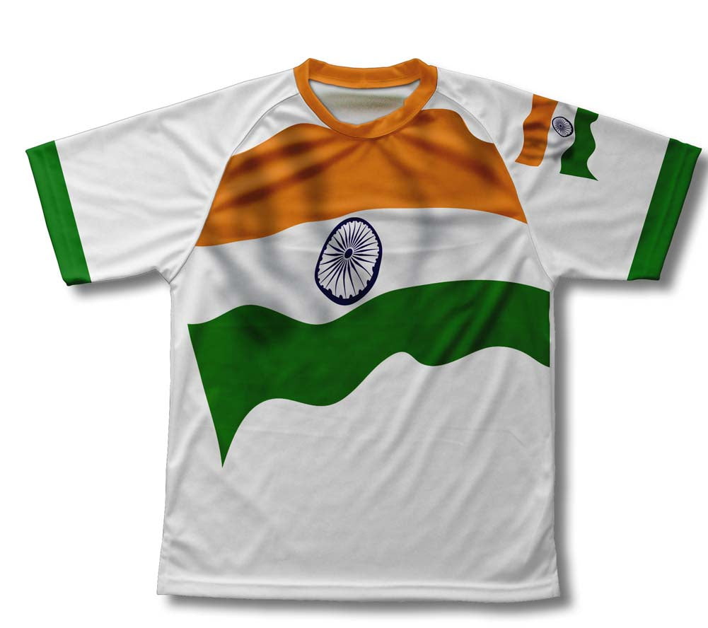 India Flag Technical T-Shirt for Men and Women