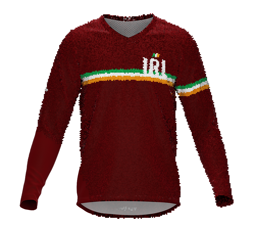 MTB BMX Cycling Jersey Long Sleeve Code Ireland Vine for Men and Women
