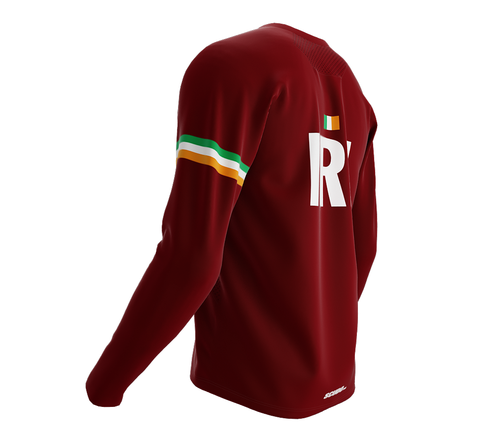 MTB BMX Cycling Jersey Long Sleeve Code Ireland Vine for Men and Women