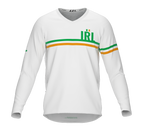 MTB BMX Cycling Jersey Long Sleeve Code Ireland White for Men and Women