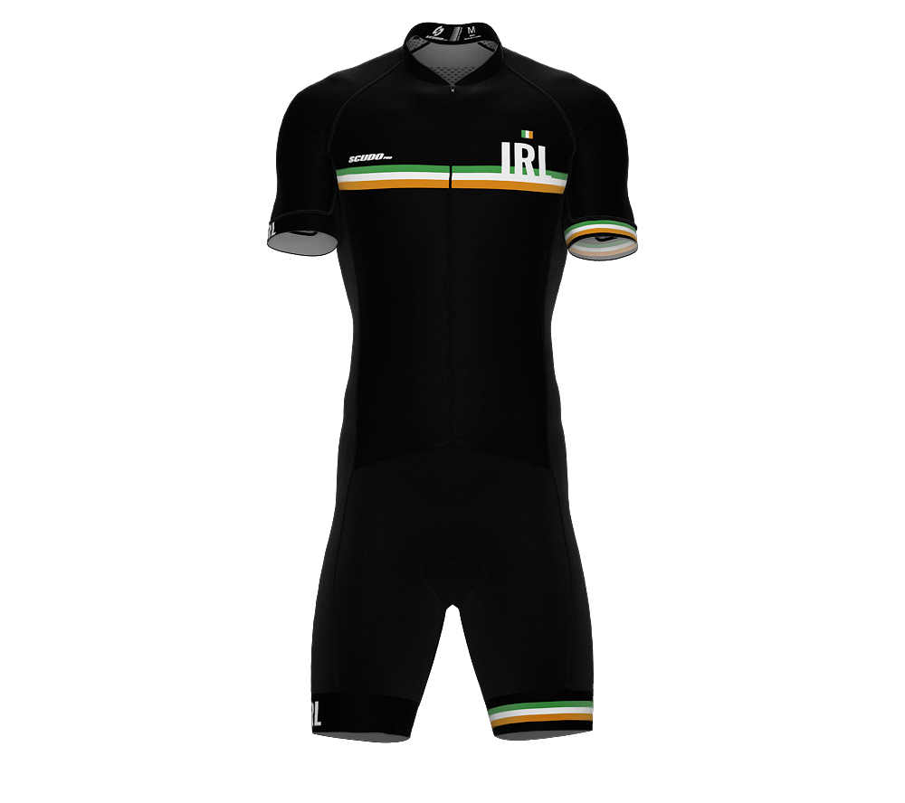 Ireland Black Code Cycling Speedsuit for Men