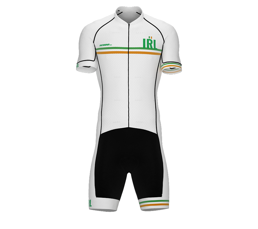 Ireland White Code Cycling Speedsuit for Men