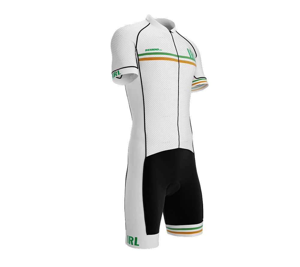Ireland White Code Cycling Speedsuit for Men