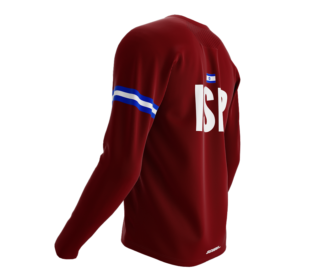 MTB BMX Cycling Jersey Long Sleeve Code Israel Vine for Men and Women