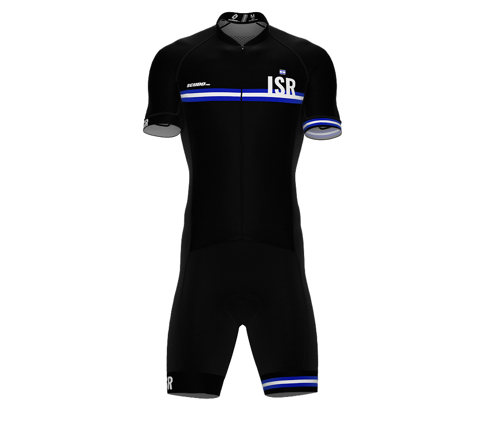 Israel Black Code Cycling Speedsuit for Men