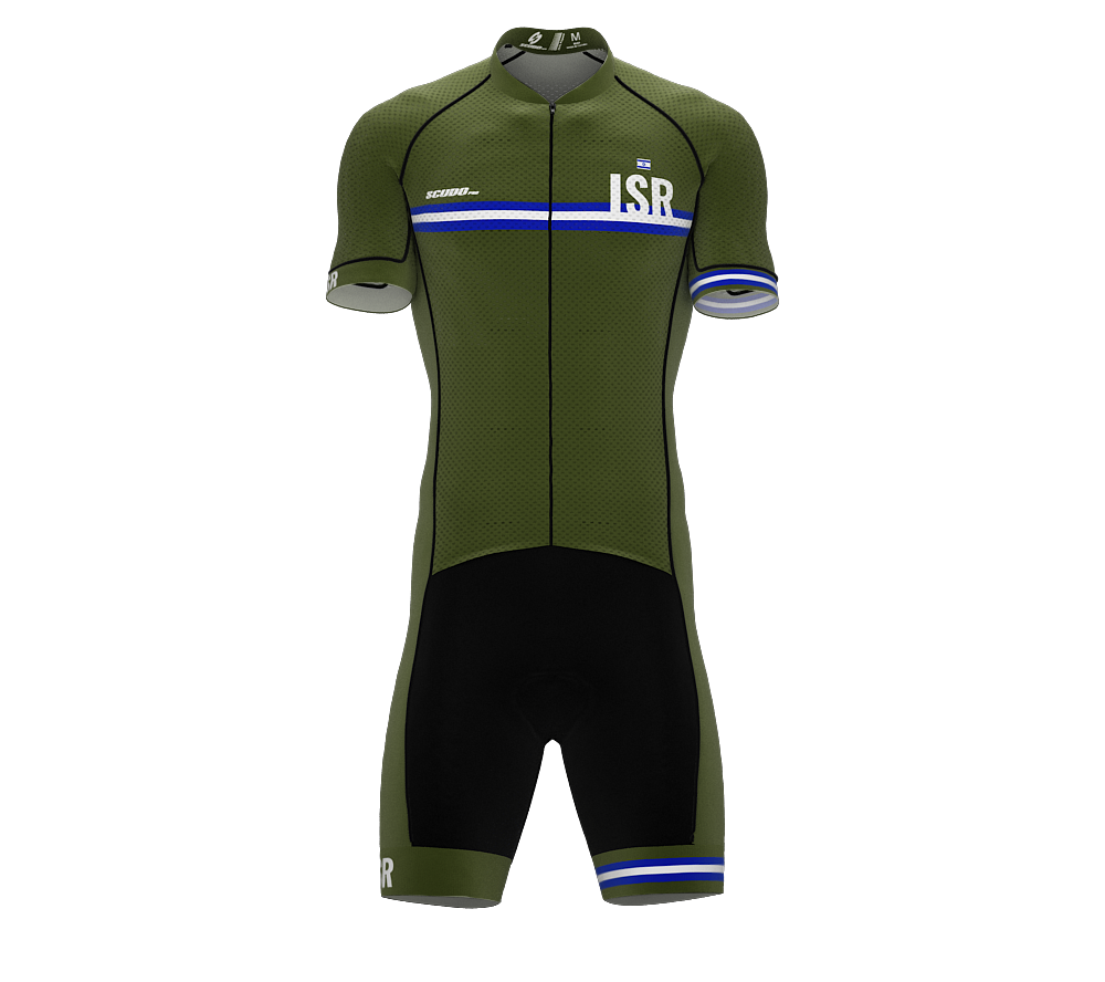 Israel Green Code Cycling Speedsuit for Men