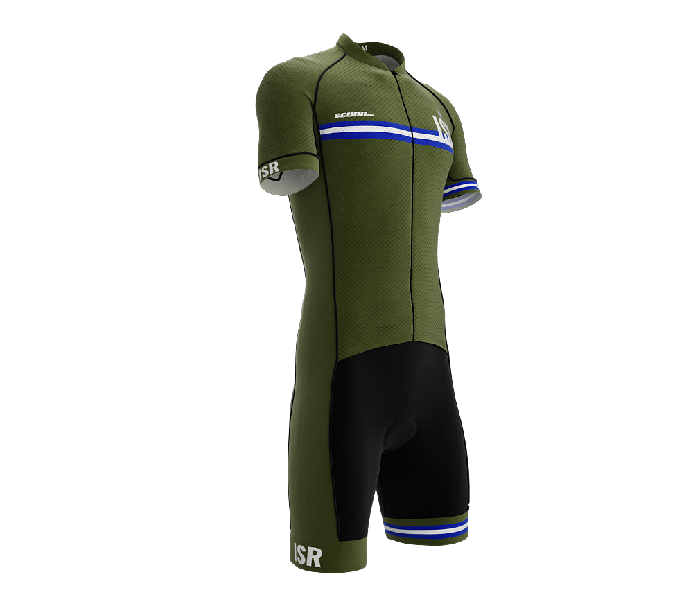 Israel Green Code Cycling Speedsuit for Men