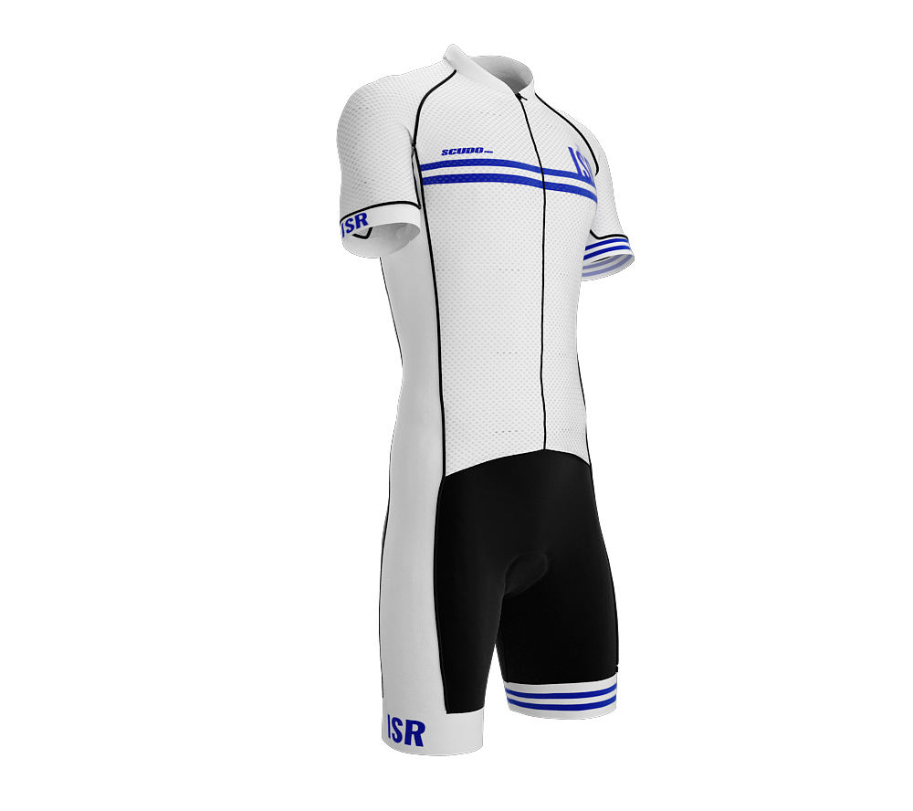 Israel White Code Cycling Speedsuit for Men