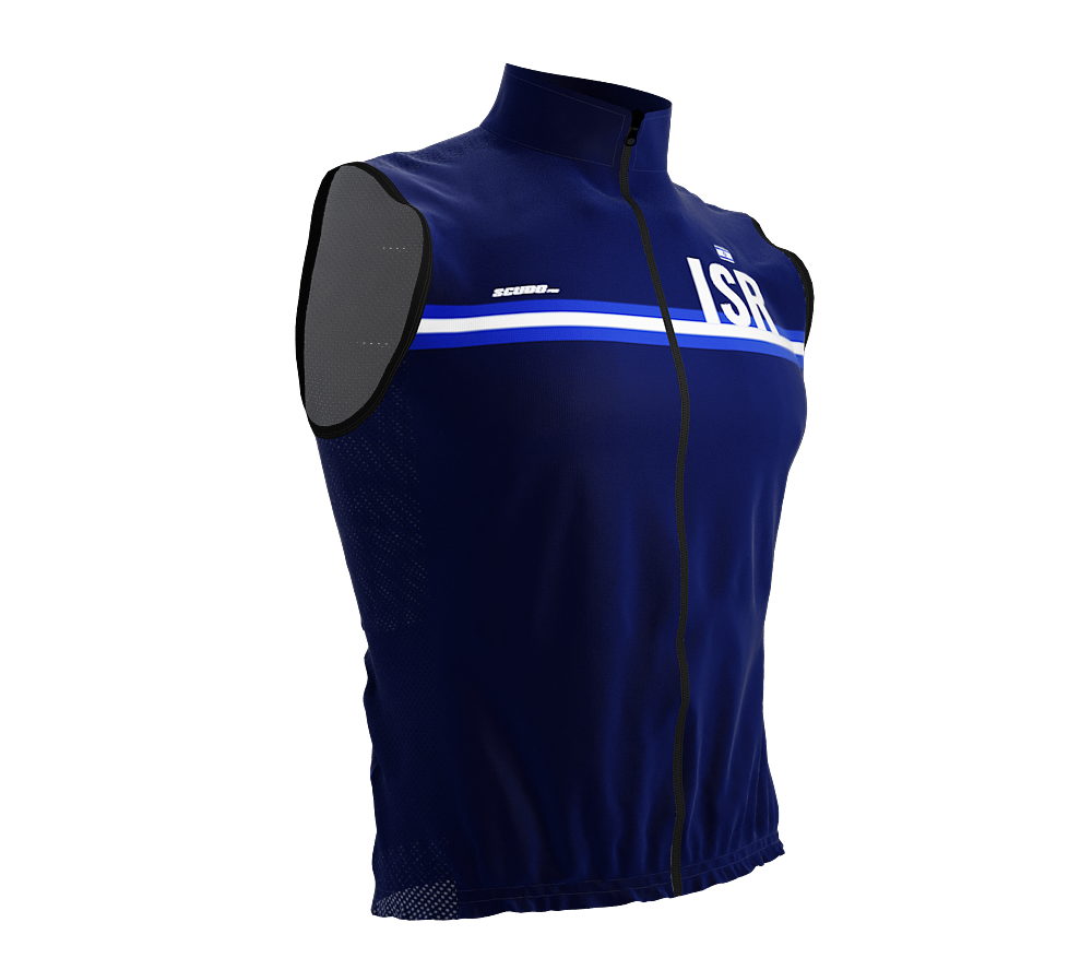 Wind Breaker Cycling Running Sports Vest Israel Country Code for Men And Women