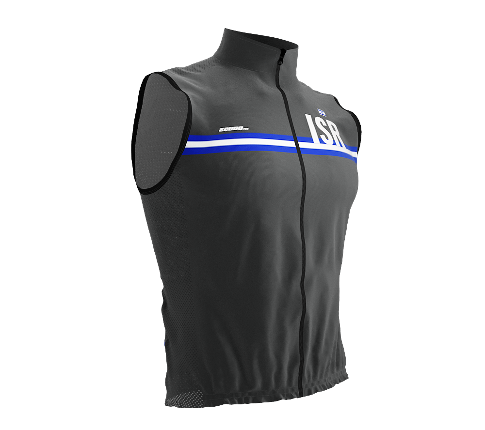 Wind Breaker Cycling Running Sports Vest Israel Country Code for Men And Women
