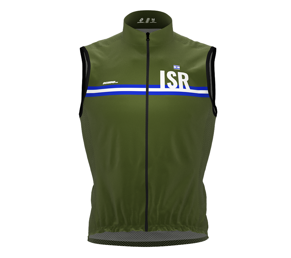 Wind Breaker Cycling Running Sports Vest Israel Country Code for Men And Women