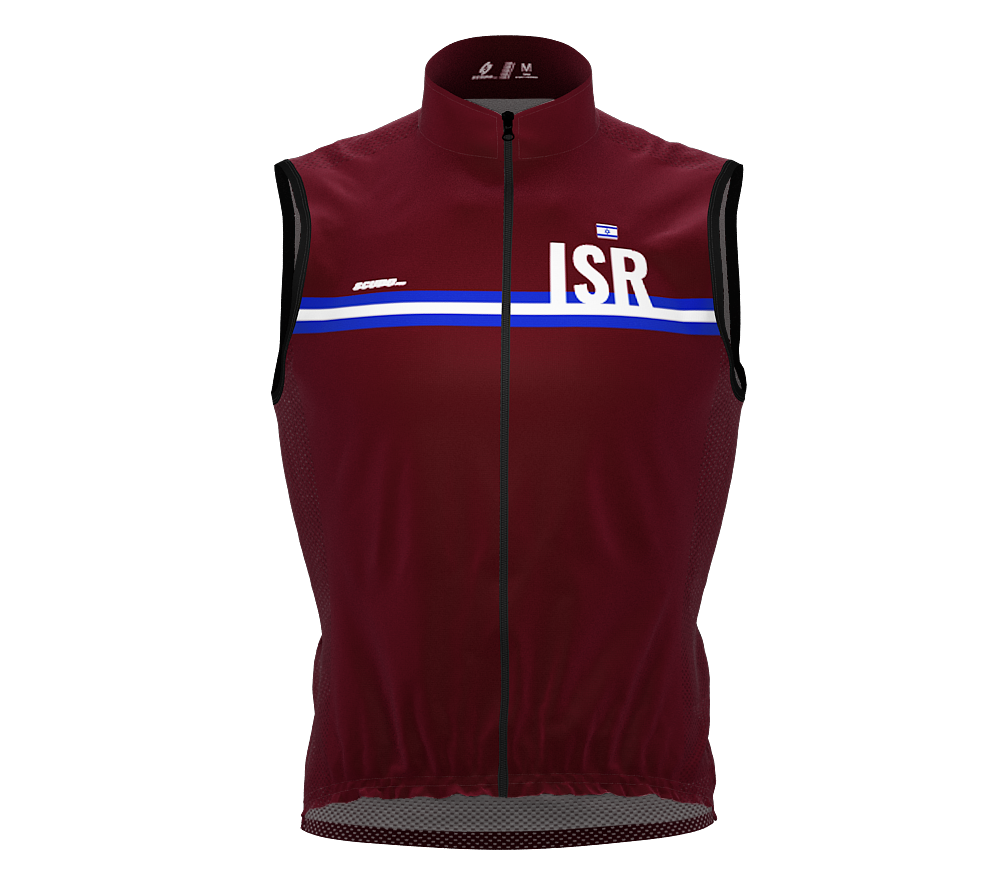 Wind Breaker Cycling Running Sports Vest Israel Country Code for Men And Women