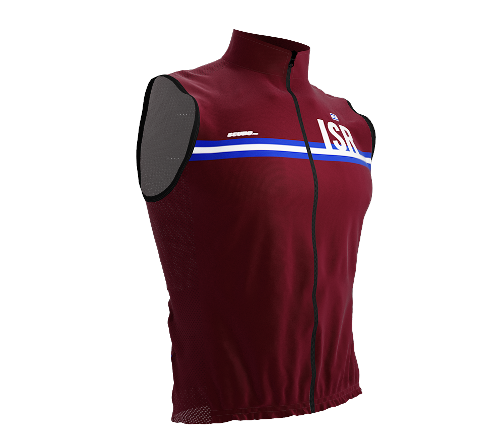 Wind Breaker Cycling Running Sports Vest Israel Country Code for Men And Women