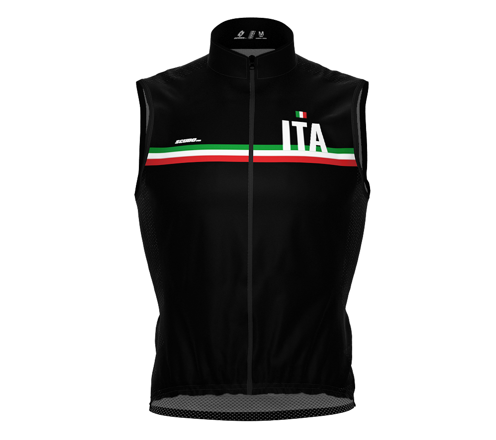Wind Breaker Cycling Running Sports Vest Italy Country Code for Men And Women