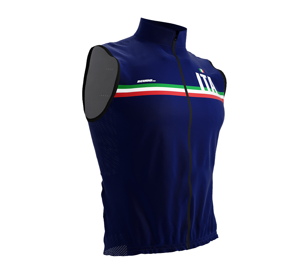 Wind Breaker Cycling Running Sports Vest Italy Country Code for Men And Women