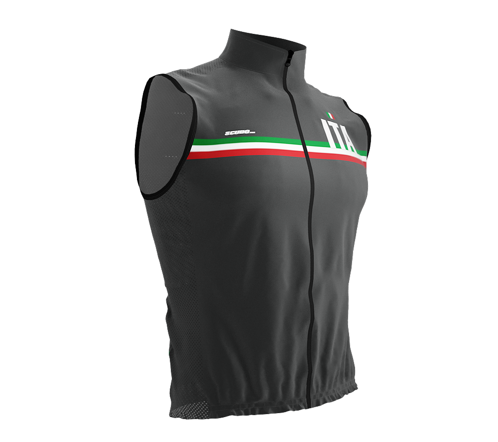 Wind Breaker Cycling Running Sports Vest Italy Country Code for Men And Women