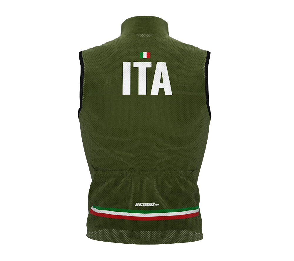 Wind Breaker Cycling Running Sports Vest Italy Country Code for Men And Women