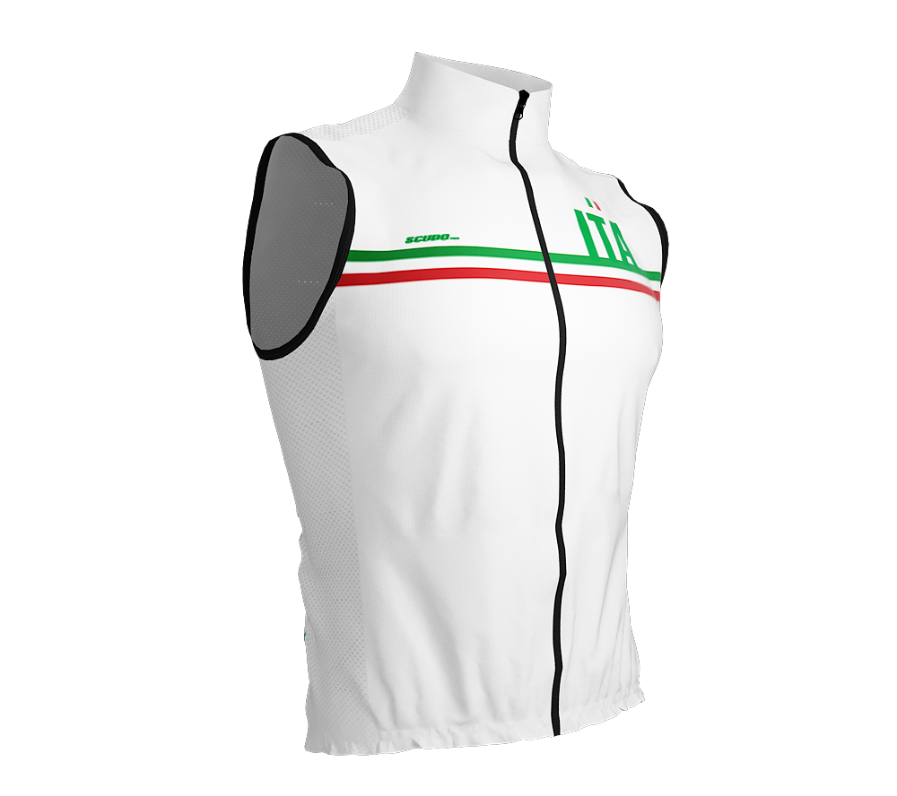 Wind Breaker Cycling Running Sports Vest Italy Country Code for Men And Women
