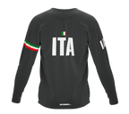 MTB BMX Cycling Jersey Long Sleeve Code Italy Gray for Men and Women