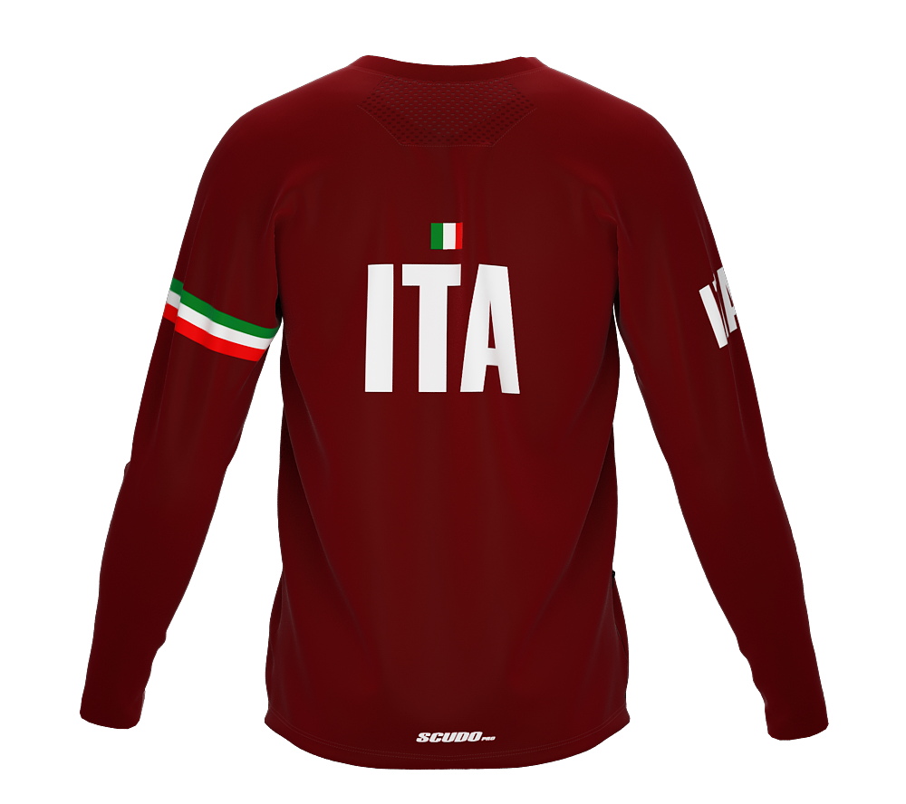 MTB BMX Cycling Jersey Long Sleeve Code Italy Vine for Men and Women