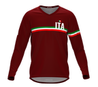 MTB BMX Cycling Jersey Long Sleeve Code Italy Vine for Men and Women