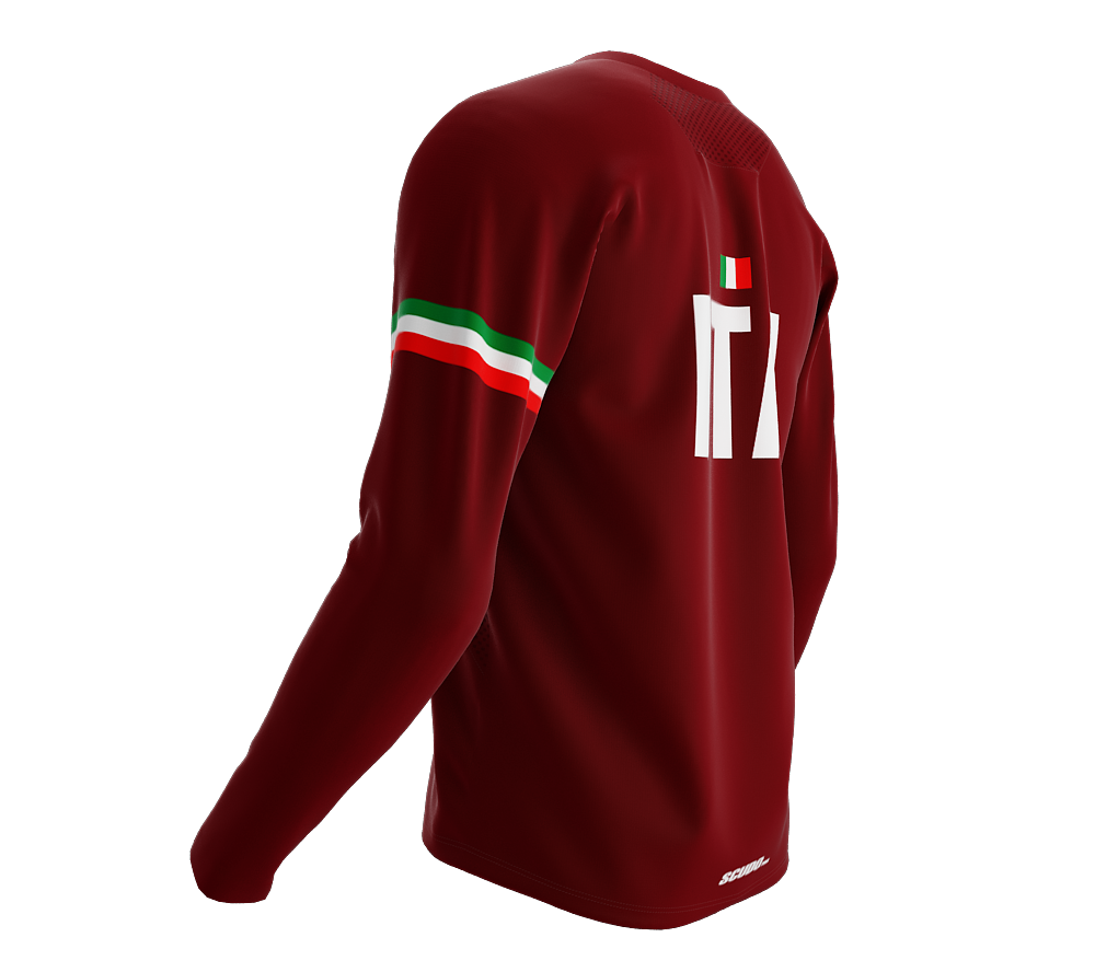 MTB BMX Cycling Jersey Long Sleeve Code Italy Vine for Men and Women