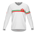 MTB BMX Cycling Jersey Long Sleeve Code Italy White for Men and Women