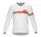 MTB BMX Cycling Jersey Long Sleeve Code Italy White for Men and Women
