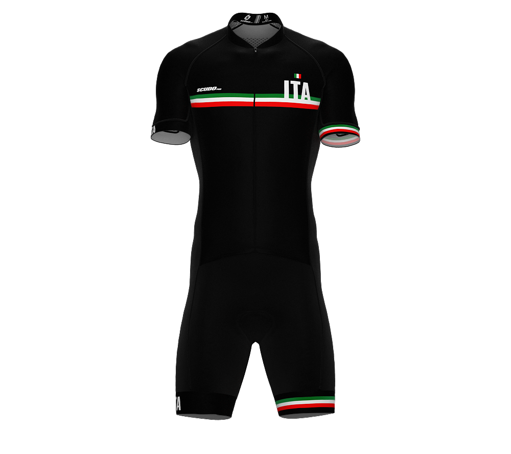 Italy Black Code Cycling Speedsuit for Men