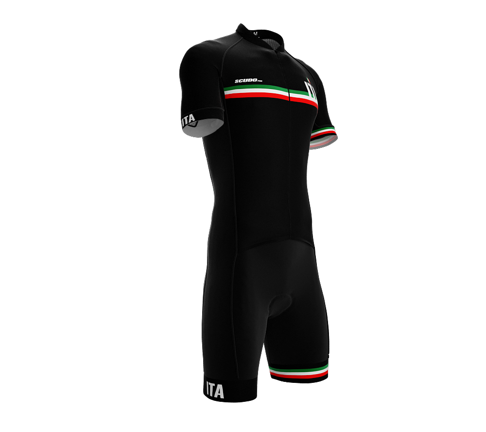 Italy Black Code Cycling Speedsuit for Men