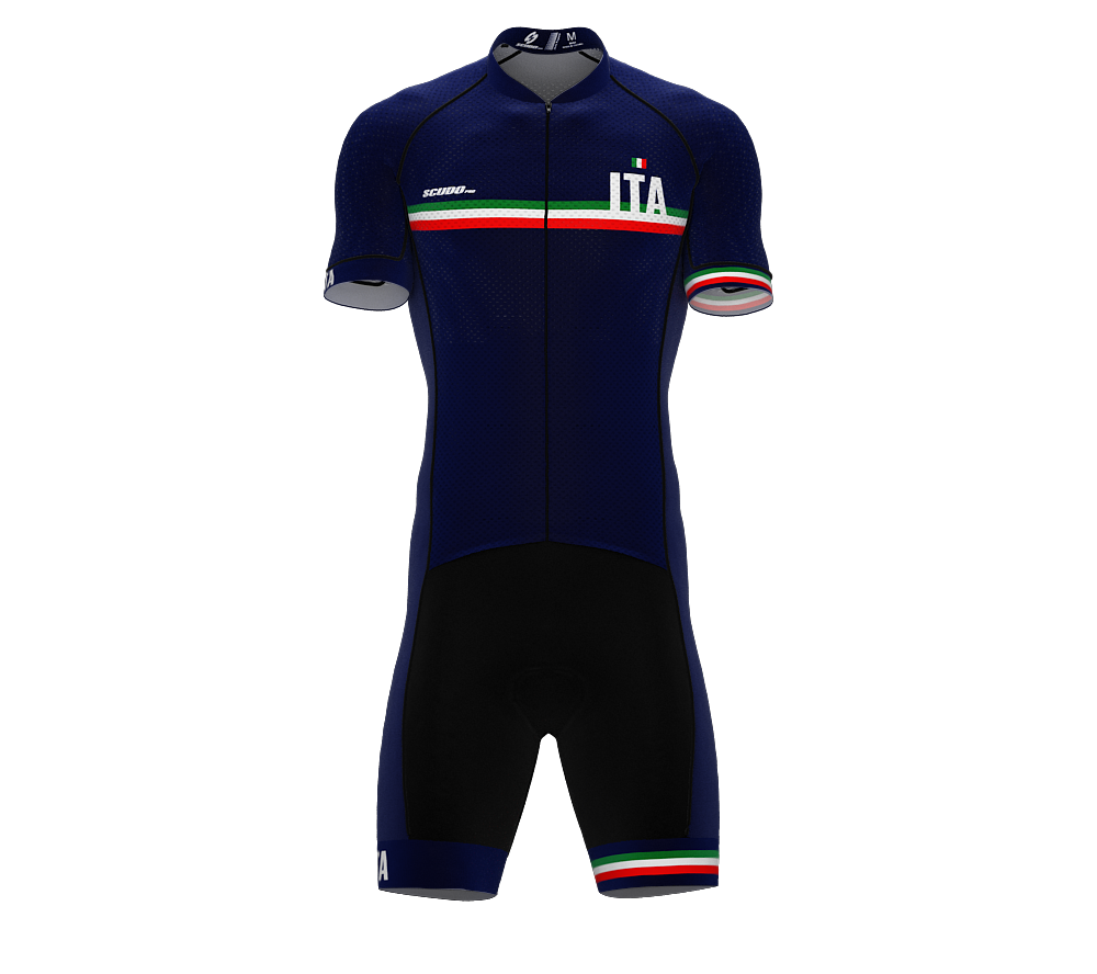 Italy Blue Code Cycling Speedsuit for Men