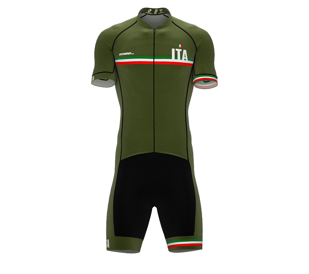 Italy Green Code Cycling Speedsuit for Men